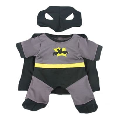 10 inch  All-in-one Batbear Outfit plus Mask - Teddy Bear Clothes