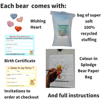 10 inch Blue Bunny - Bear Making Kit