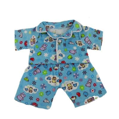 10 inch Blue Cute PJ - Teddy Bear Clothes