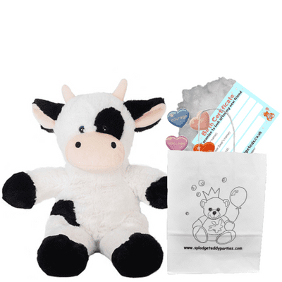 10 inch Cow  - DIY Bear Kit no-sew
