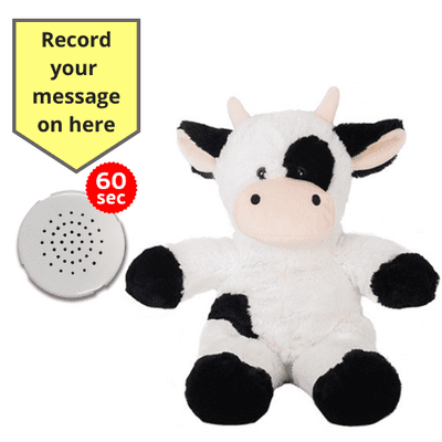 10 inch Cow - Recordable Bear - Baby Heartbeat Bear
