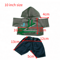 10 inch Crocodile Hoodie & Jeans - Teddy Bear Clothes