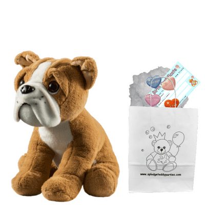 10 inch Cuddles Bulldog Dog - DIY Bear Kit no-sew