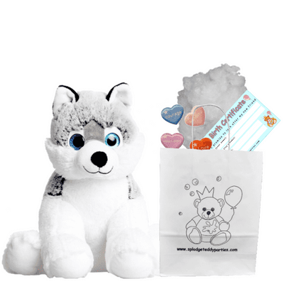 10 inch Cuddles Husky Dog - DIY Bear Kit no-sew