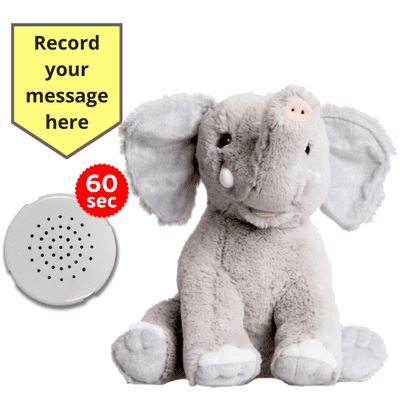 10 inch Elephant - Recordable Bear - Baby Heartbeat Bear