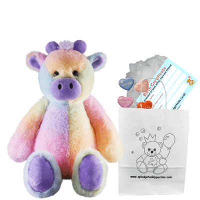 10 inch Flopsy Rainbow Giraffe - Bear Making Kit