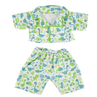 10 inch Green Dinosaur PJ - Teddy Bear Clothes