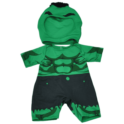 10 inch  Green Hulk /Green Giant Super Hero Outfit - Teddy Bear Clothes