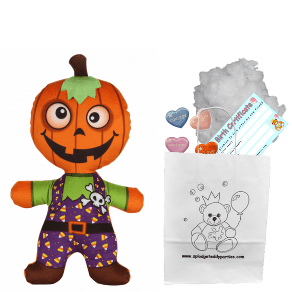 10 inch Halloween Mr Pumpkin Head  - Bear Making Kit