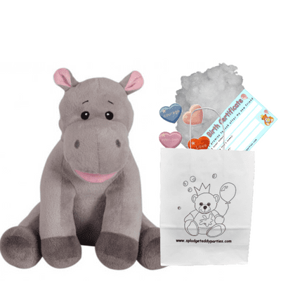 10 inch Hippo- DIY Bear Kit