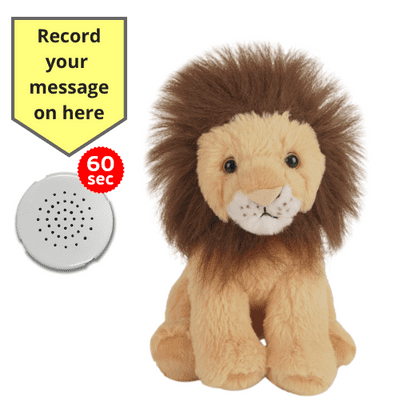 10 inch Lion- Recordable Bear - Baby Heartbeat Bear