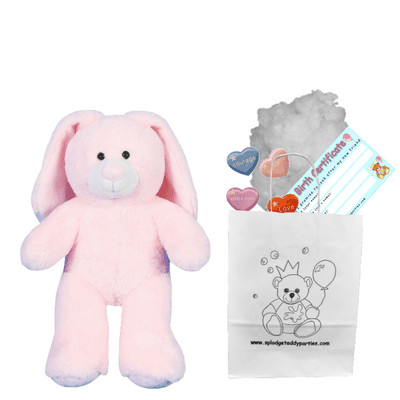 10 inch Pink Bunny - DIY Bear Kit no-sew - CLEARANCE