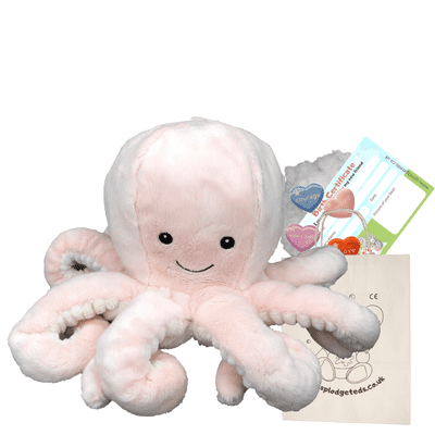 10 inch Pink Octopus - DIY Bear Kit no-sew