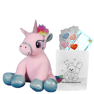 10 inch Pink Rainbow Unicorn - Bear Making Kit