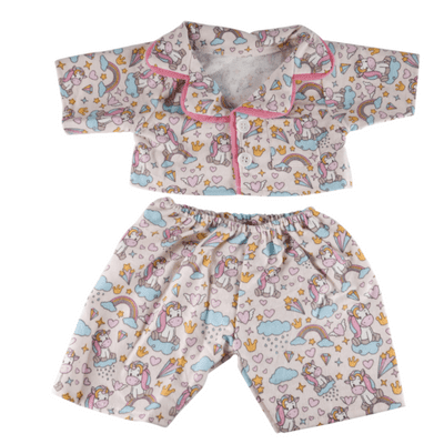 10 inch Pink Unicorn PJ - Teddy Bear Clothes