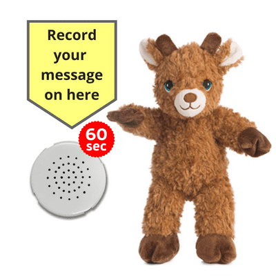 10 inch Reindeer  - Recordable Bear - Baby Heartbeat Bear