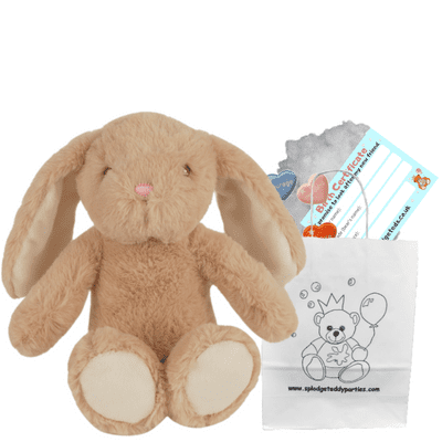 10 inch Soft Brown Bunny - DIY Bear Kit no-sew