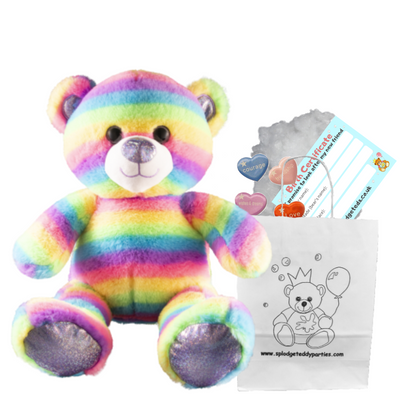 10 inch Stripes the Rainbow Bear - Bear Making Kit