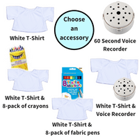 10 inch White Fluffy Unicorn - Bear Making Kit