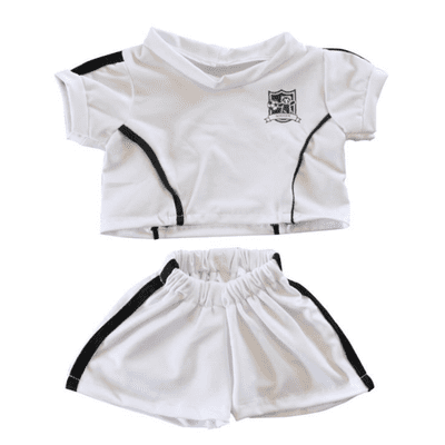 10 inch  White Football Outfit - Teddy Bear Clothes