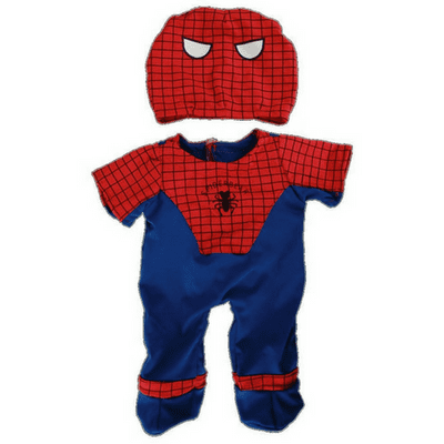16 inch All-in-one Spiderbear Outfit - Teddy bear clothes - fits Build a Bear