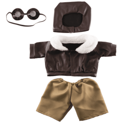 16 inch Aviator / Pilot Outfit - Teddy Bear Clothes - Fits Build a bear