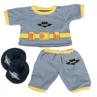 16 inch Bat Boy PJ with Slippers - Teddy Bear Clothes
