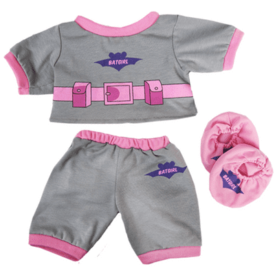 16 inch Bat Girl PJ with Slippers - SPECIAL PRICE - Teddy Bear Clothes