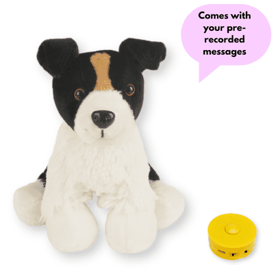 16 inch Bella the  Dog- Pre-Recorded Message Bear