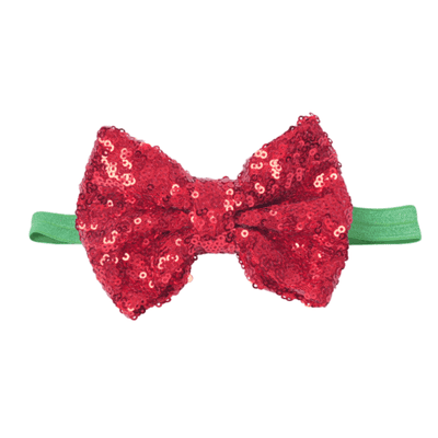 16 inch Big Sequined Red Bow - Teddy Bear Accessories