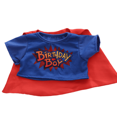 16 inch Birthday Boy Hero T-Shirt - Teddy Bear Clothes