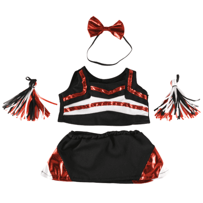 16 inch Black and Red Cheerleader Outfit - Teddy Bear Clothes