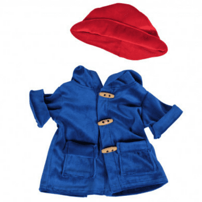 16 inch Blue Coat and Red Hat - Teddy Bear Clothes