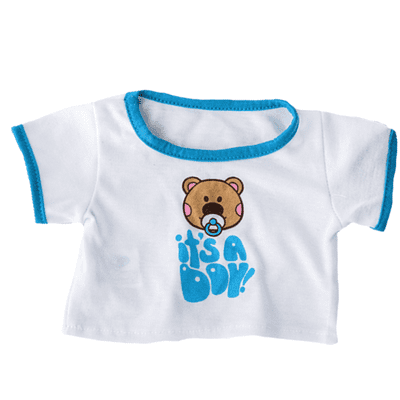 16 inch Blue It's a Boy T-Shirt - Teddy Bear Clothes