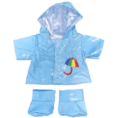 16 inch Blue Raincoat and Boots - Teddy Bear Clothes