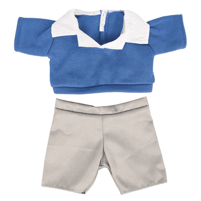 16 inch Blue School Unicorn with Trousers - SPECIAL PRICE - Teddy Bear Clothes