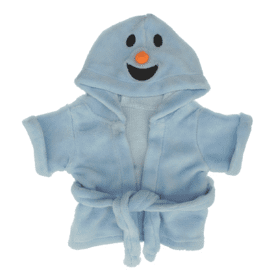 16 inch Blue Snowman Bathrobe - Teddy Bear Clothes