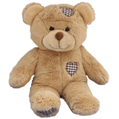 16 inch Brown Patch Teddy - DIY Teddy Bear Kit no-sew