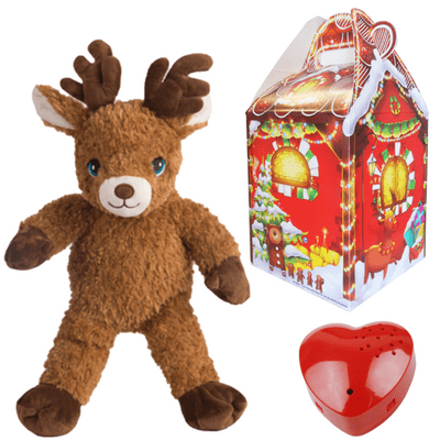 16 inch Brown Reindeer - Christmas 60 Second Recordable Bear