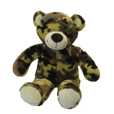 16 inch Camouflage Cuddles Teddy - DIY Teddy Bear Kit no-sew - CLEARANCE