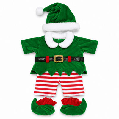 16 inch Christmas Elf Outfit - Teddy Bear Clothes