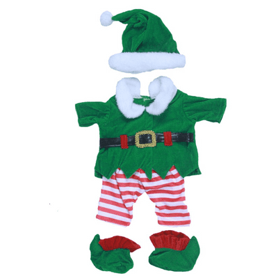 16 inch Christmas Elf Outfit - Teddy Bear Clothes