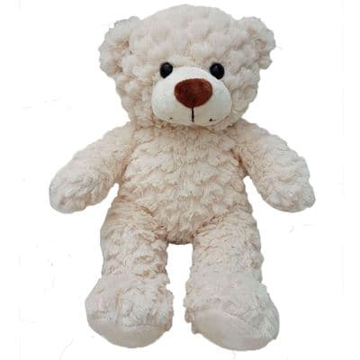 16 inch Crinkle Cream Teddy - Ready to Play