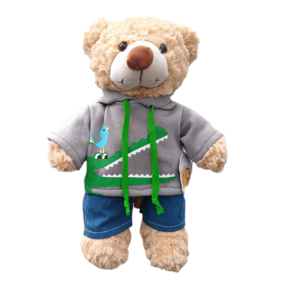 16 inch Crocodile Hoodie Teddy - Ready to Play