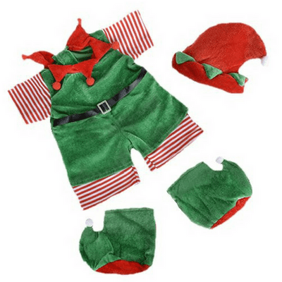 16 inch Delux Christmas Elf - Teddy Bear Clothes