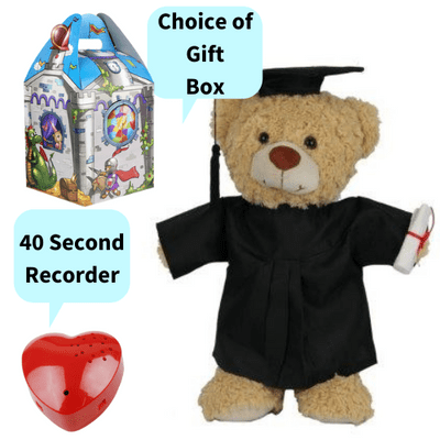 16 inch Dressed  Recordable - Graduation Toffee Teddy