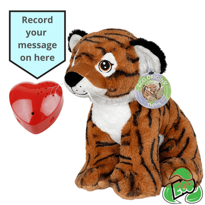 16 inch Eco Origins Tiger - Voice Recording Teddy Bear