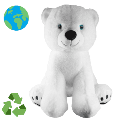 16 inch Eco Polar Bear - DIY Teddy Bear Kit no-sew