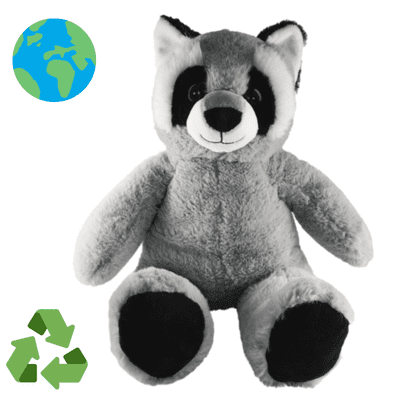 16 inch Eco Raccoon - DIY Teddy Bear Kit no-sew