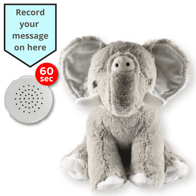 16 inch Elephant - Voice Recording Teddy Bear